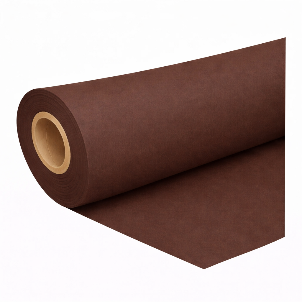 ECO flanel bruin 260cm rol 50m voor evenementen en theater