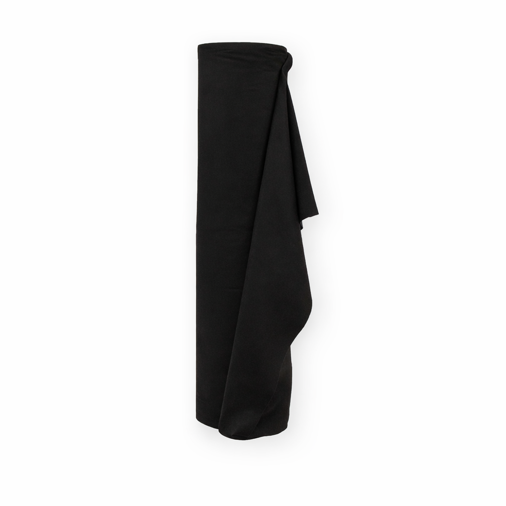 3BUTE flanel zwart 100cm rol 60m voor evenementen en theater