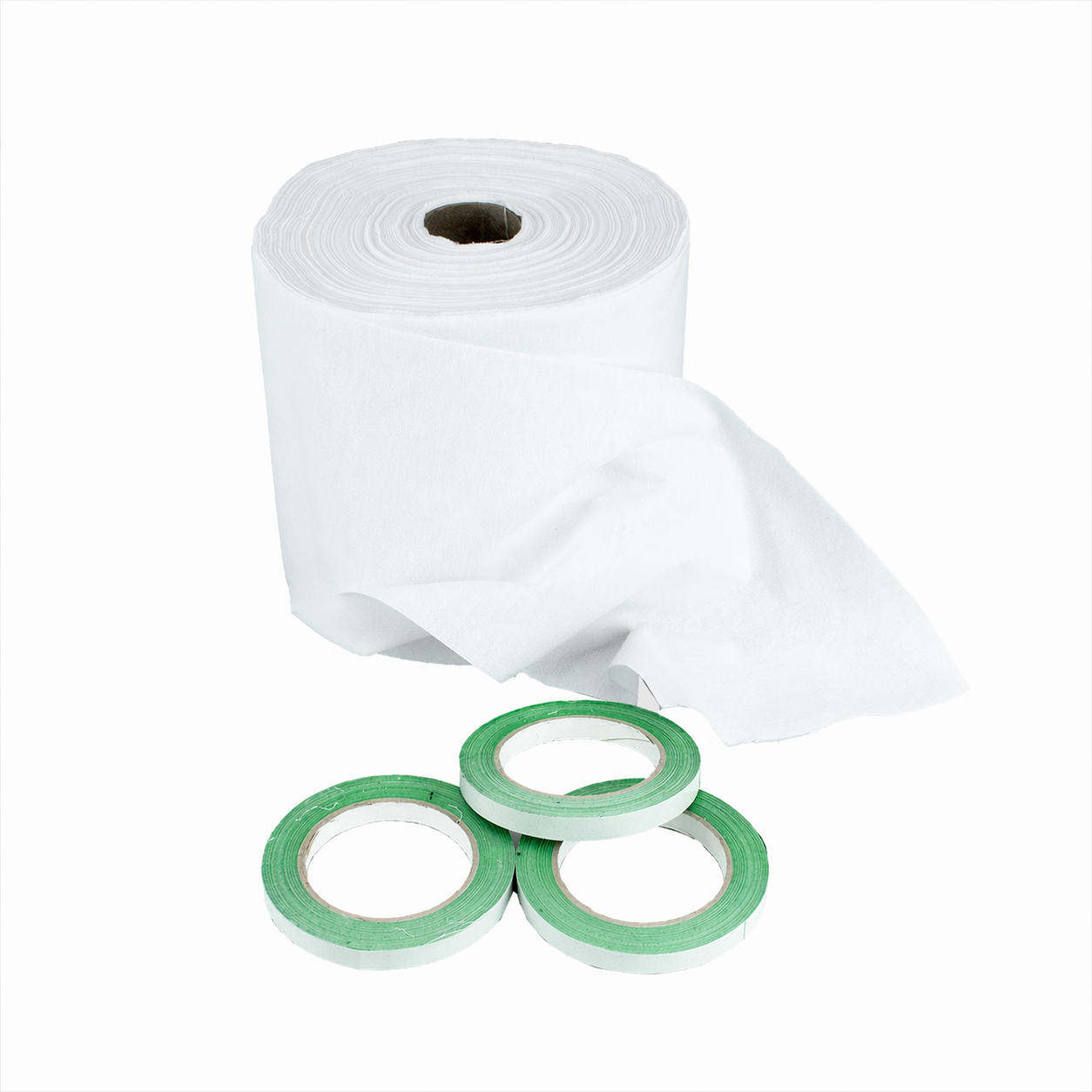 3BUTE flanel wit 20cm rol 30m voor evenementen en theater