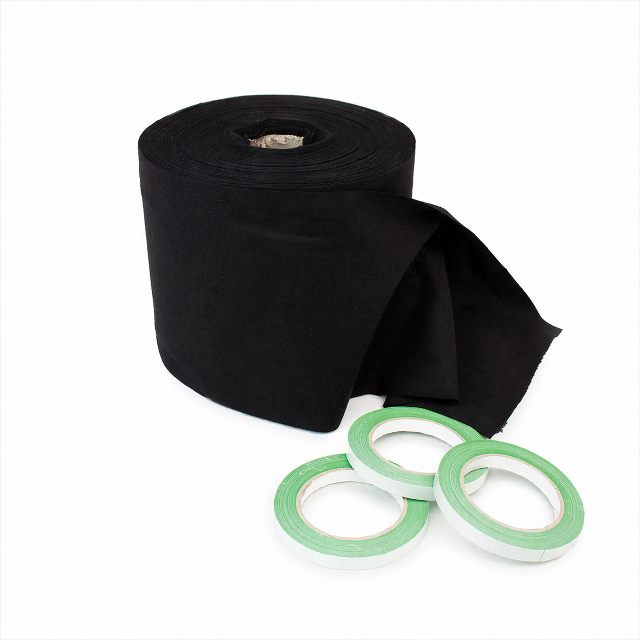 3BUTE flanel zwart 20cm rol 60m voor evenementen en theater