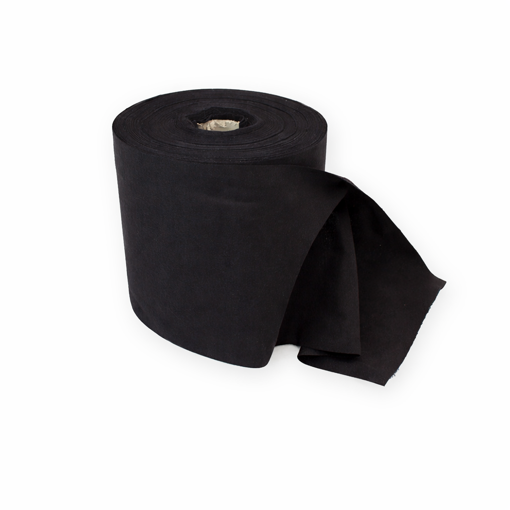 3BUTE flanel zwart 20cm rol 30m voor evenementen en theater