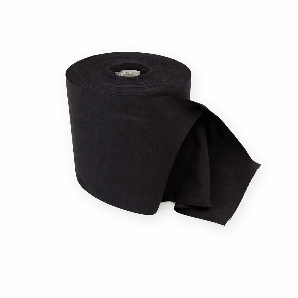 Premium flanel · 20 cm · zwart (9300) · rol 60m - Pre - cut flanel - 3BUTE