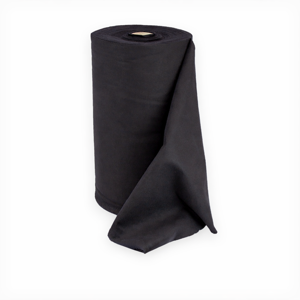 3BUTE flanel zwart 40cm rol 30m voor evenementen en theater
