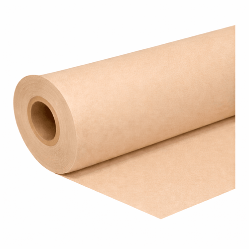 Deco molton flanel camel 260 cm – rol op kartonnen koker, deels afgerold