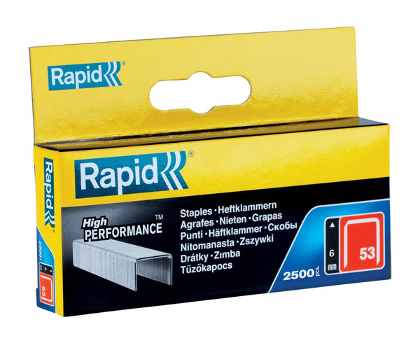 Rapid-klammer 53/6 mm, galvaniserade