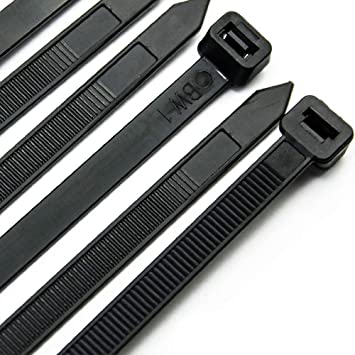 Tyrap - bundelband 370 x 7,6 mm - zwart (100 stuks)